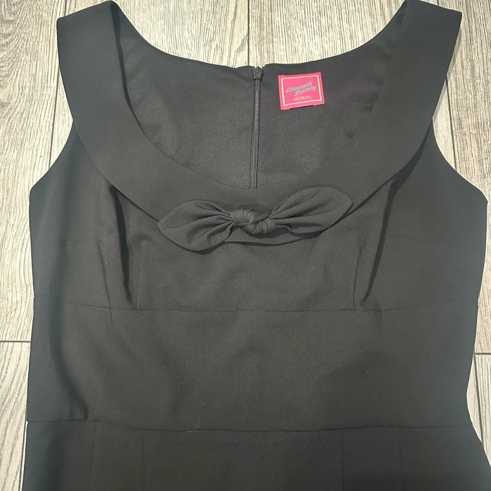 NWOT Glamour Bunny Joan Black Dress - Picture 3 of 5